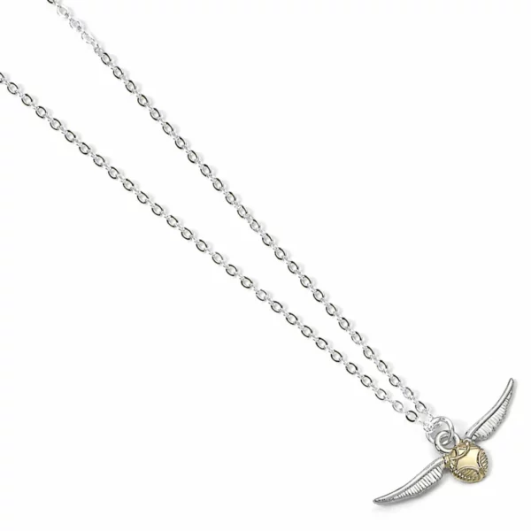HARRY POTTER - Verzilverde Halsketting - Golden Snitch - Afbeelding 2