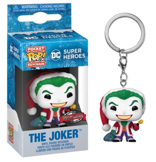 Pocket Pop Keychain - DC COMICS - Joker HOLIDAY