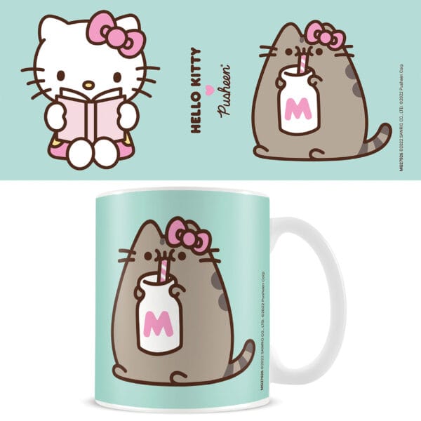 PUSHEEN X HELLO KITTY - A good book & a glass of milk - Mug 315 ml