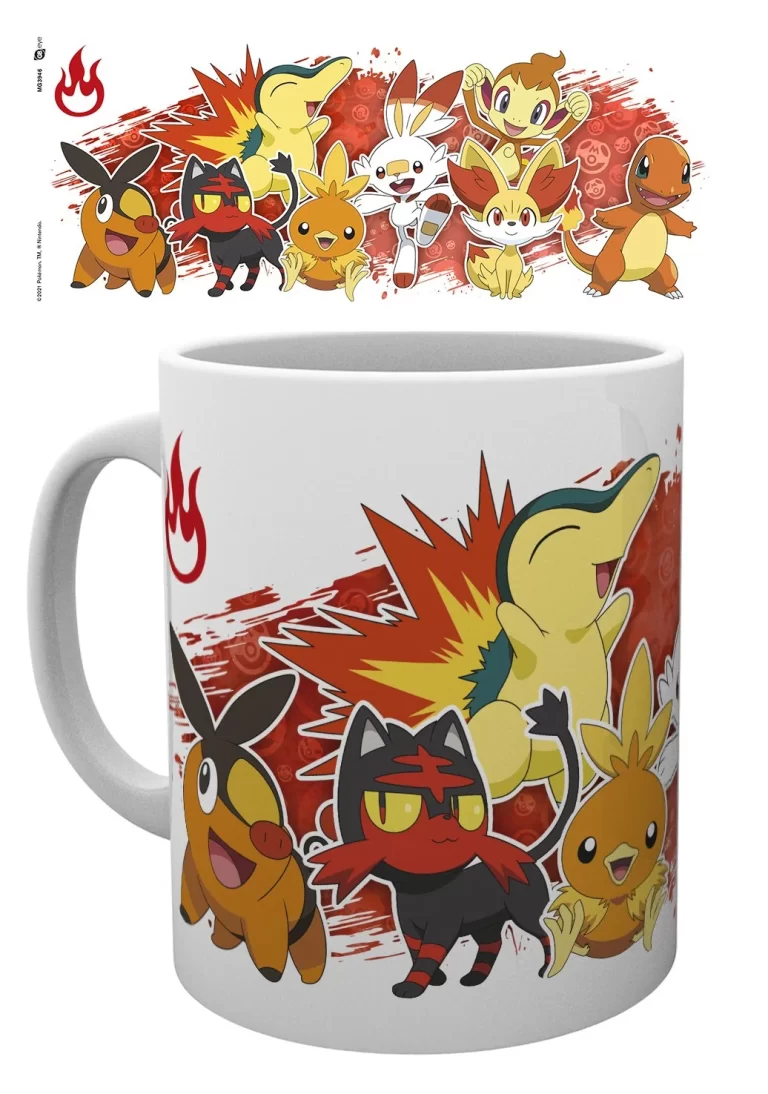 POKEMON - Mug - 300 ml - First Partners Fire