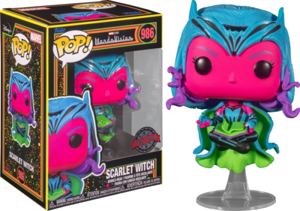 Funko Pop! Marvel: Wandavision - Scarlet Witch (986) Blacklight Special Edition