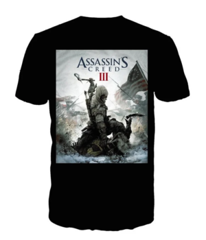 ASSASSIN'S CREED 3 - T-Shirt Black - Game Cover