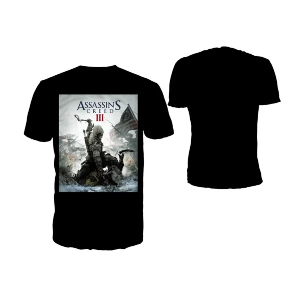 ASSASSIN'S CREED 3 - T-Shirt Black - Game Cover (S) - Afbeelding 2