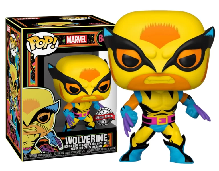 Funko Pop! Marvel: Wolverine (802) Blacklight Special Edition