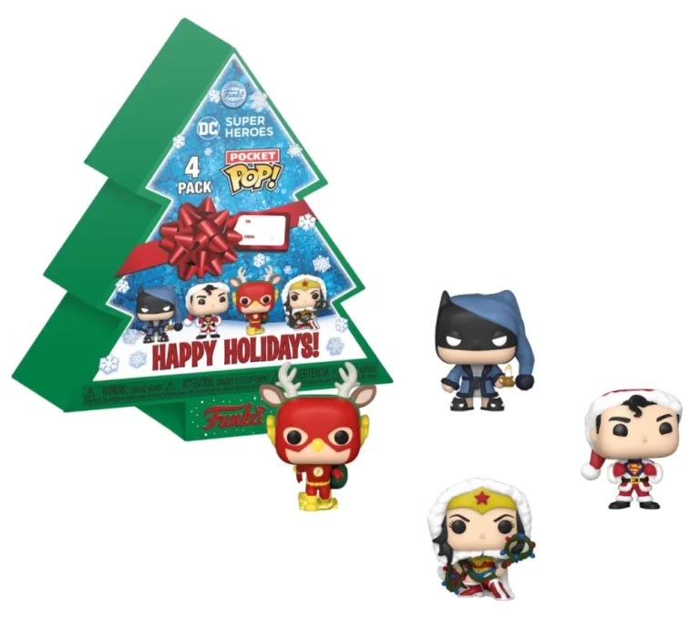DC HOLIDAY - Pocket Pop 4-Pack : Tree Holiday Box