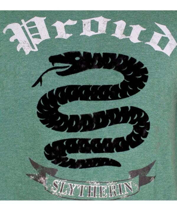 HARRY POTTER - T-Shirt Slytherin Proud - Green/Black (L) - Afbeelding 2