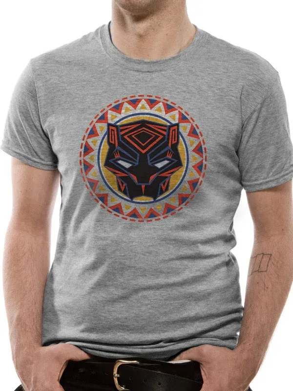 BLACK PANTHER - T-Shirt Logo in Circle (XXL)