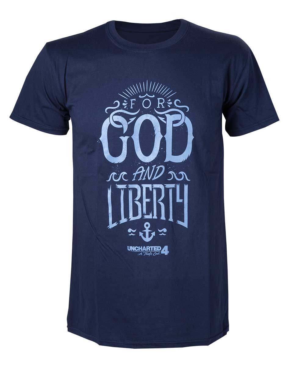 UNCHARTED 4 - T-Shirt For God and Liberty (M)