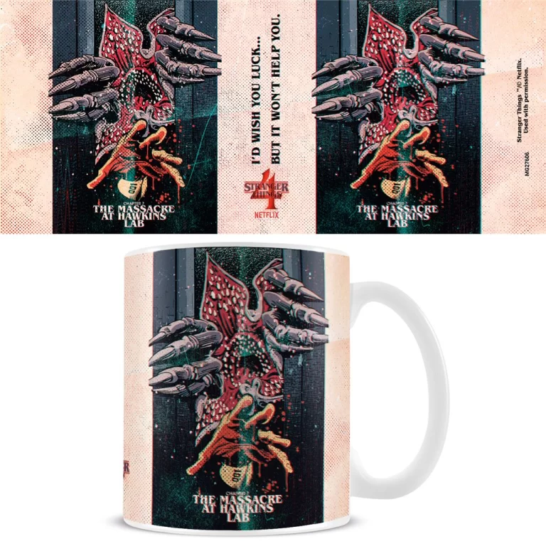 STRANGER THINGS S4 - Mug - 315 ml - The Massacre At Hawkins Lab
