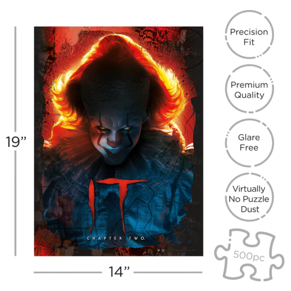 IT CHAPTER 2 - Pennywise - Puzzel 500 stuks (35x48cm) - Afbeelding 2