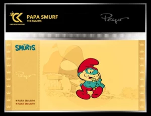 THE SMURFS - Papa Smurf (Grote Smurf) - Golden Ticket CK-TS01