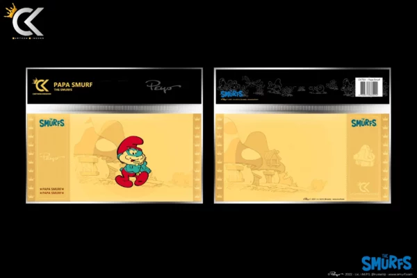 THE SMURFS - Papa Smurf (Grote Smurf) - Golden Ticket CK-TS01 - Afbeelding 2