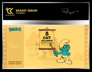 THE SMURFS - Brainy Smurf (Brilsmurf) - Golden Ticket CK-TS02