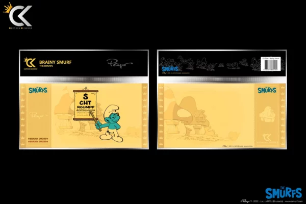 THE SMURFS - Brainy Smurf (Brilsmurf) - Golden Ticket CK-TS02 - Afbeelding 2