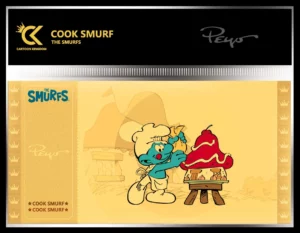 THE SMURFS - Cook Smurf (Koksmurf) - Golden Ticket CK-TS03