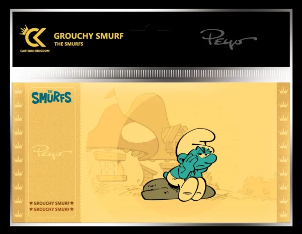 THE SMURFS - Grouchy Smurf (Moppersmurf) - Golden Ticket CK-TS05