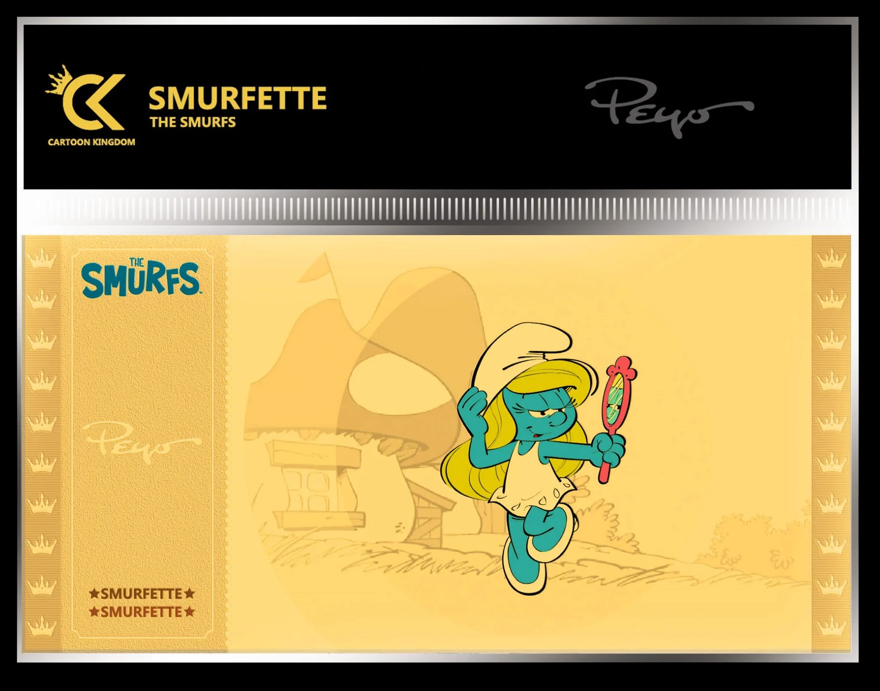THE SMURFS - Smurfette (Smurfin) - Golden Ticket CK-TS07