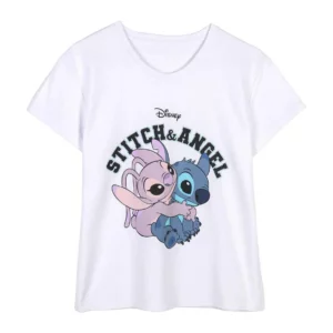 STITCH & ANGEL - Cotton T-Shirt - Maat M