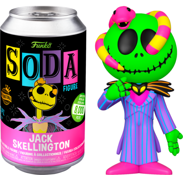NBX - POP Vinyl Soda - Jack w/snake (Blacklight) w/Chase - Afbeelding 2