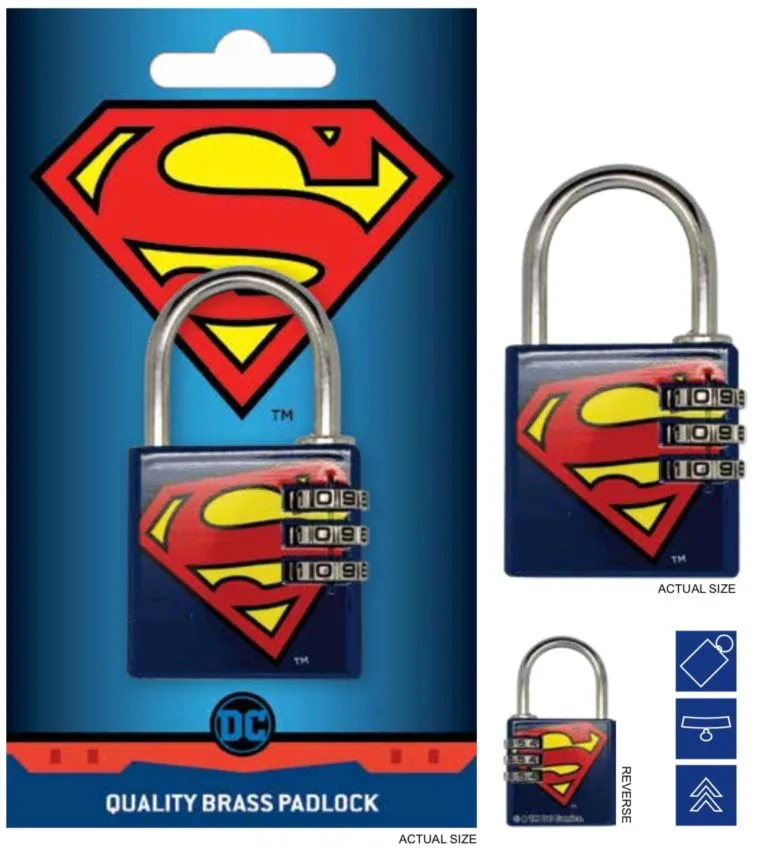 DC COMICS - Superman - Hangslot met cijfercode