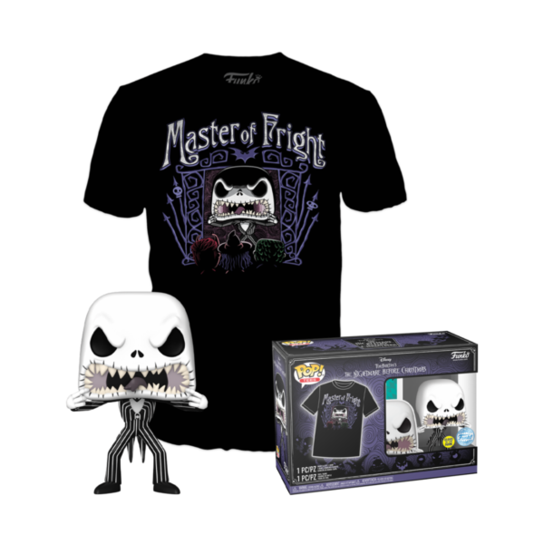 Funko Pop! Tees: Nigthmare before Xmas: Jack Skullington (808) GITD + T Shirt