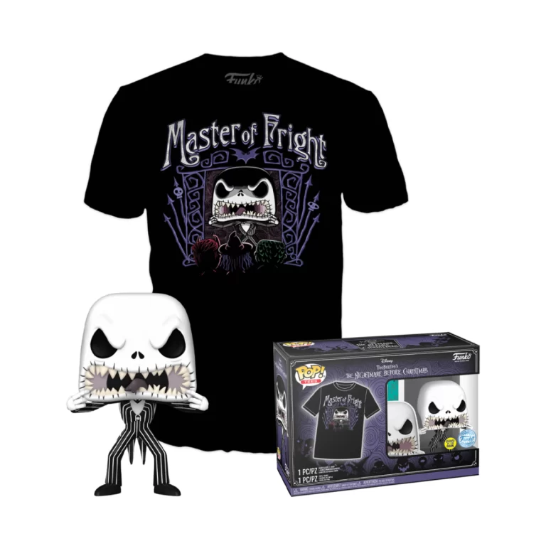 Funko Pop! Tees: Nigthmare before Xmas: Jack Skullington (808) GITD + T Shirt