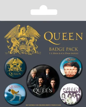 QUEEN - Classic - Pack 5 badges