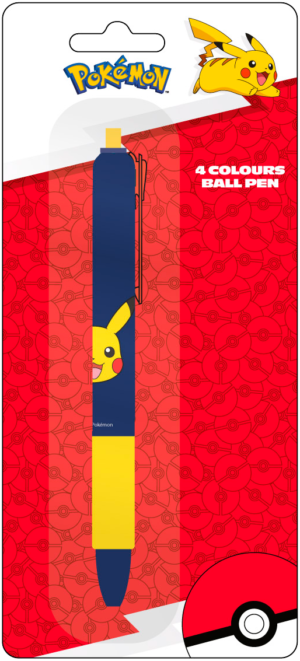 POKEMON - Pikachu - Vierkleurenbalpen