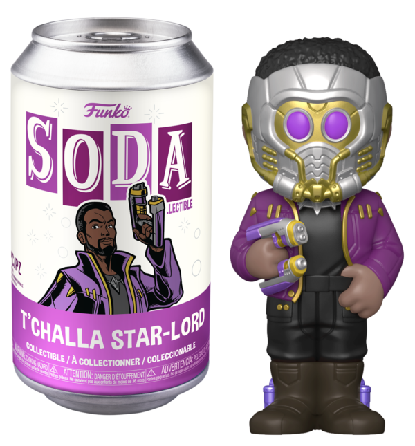MARVEL WHAT IF - POP Vinyl Soda - Star Lord T'Chall w/Chase - Afbeelding 2