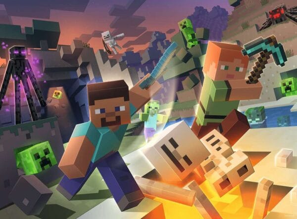MINECRAFT - Puzzle XXL 100 stuks - Minecraft Monsters - Afbeelding 2