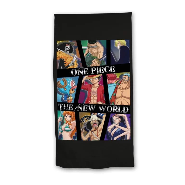 ONE PIECE - The New World Beach Towel 100% Polyester - 70x140cm