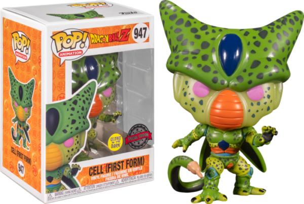Funko Pop! Animation: Dragon Ball Z - Cell First Form (947) Special Edition GITD