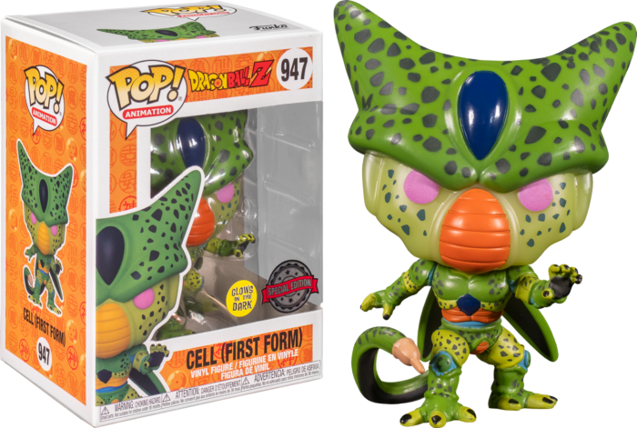 Funko Pop! Animation: Dragon Ball Z - Cell First Form (947) Special Edition GITD