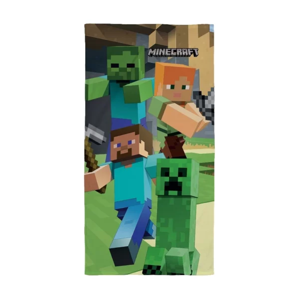 MINECRAFT - Beach Towel 100% Cotton - 70x140cm
