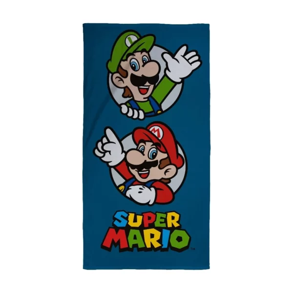 SUPER MARIO - Beach Towel 100% Cotton - 70x140cm