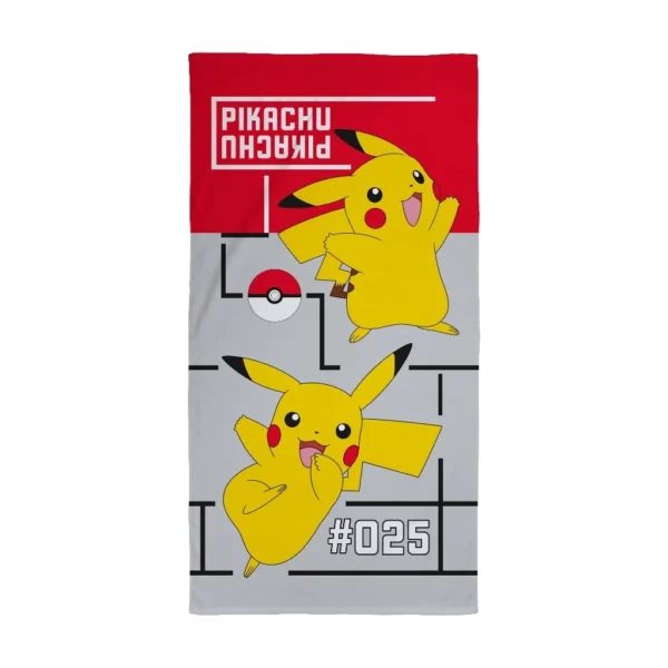 POKEMON - Pikachu Beach Towel 100% Cotton - 70x140cm