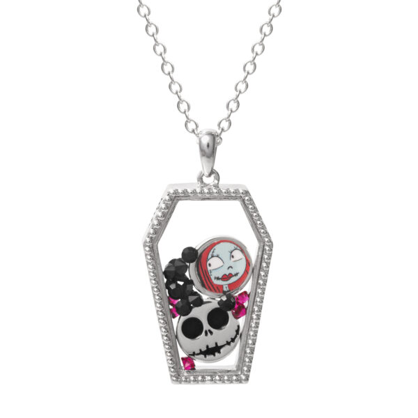 NBX - Coffin - Brass Plated Necklace & Floating Stones + Characters - Afbeelding 2