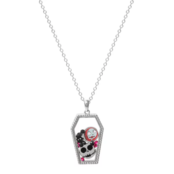 NBX - Coffin - Brass Plated Necklace & Floating Stones + Characters - Afbeelding 3