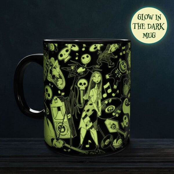 NIGHTMARE BEFORE XMAS - Mok XL formaat (GITD) - Afbeelding 2