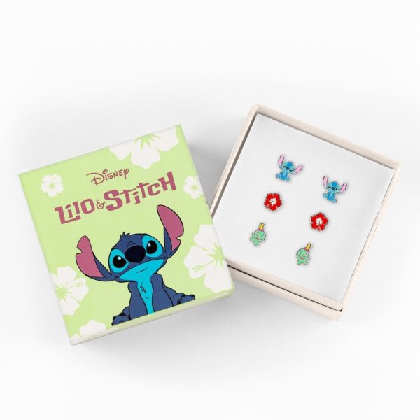 STITCH - 3 paar Stud Oorbellen - Plated Brass