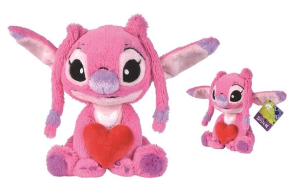 LILO & STITCH - Pluche Angel met hartje - 25cm