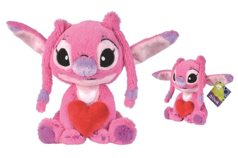 LILO & STITCH - Pluche Angel met hartje - 25cm
