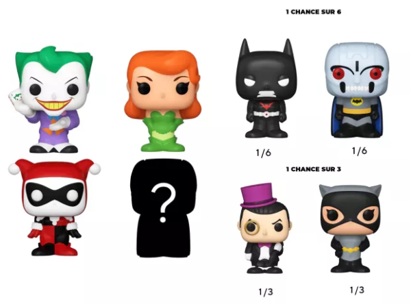 Funko Bitty Pop! DC COMICS - Harley Quinn - 4 Pack 2.5cm - Afbeelding 2
