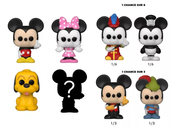 Funko Bitty Pop! DISNEY - Mickey Mouse - 4 Pack 2.5cm - Afbeelding 2