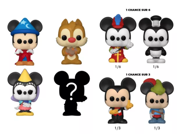 Funko Bitty Pop! DISNEY - Sorcerer Mickey - 4 Pack 2.5cm - Afbeelding 2