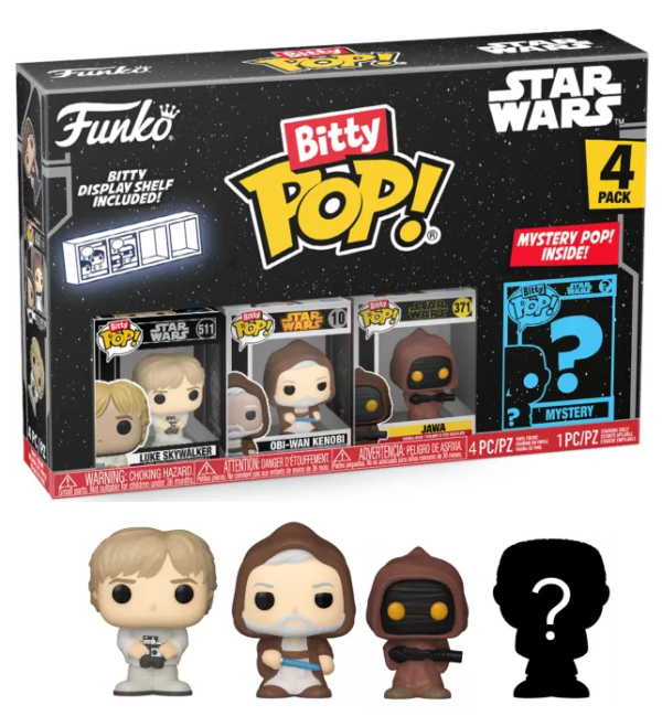 Funko Bitty Pop! STAR WARS - Luke Skywalker- 4 Pack 2.5cm