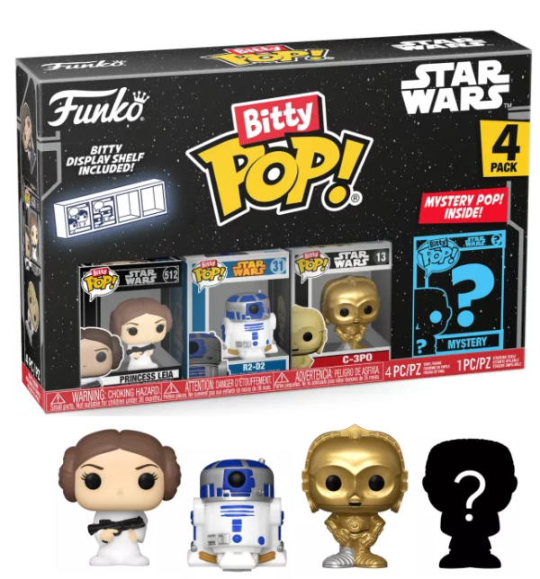 Funko Bitty Pop! STAR WARS - Princess Leia - 4 Pack 2.5cm