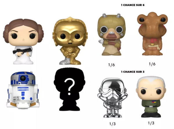Funko Bitty Pop! STAR WARS - Princess Leia - 4 Pack 2.5cm - Afbeelding 2