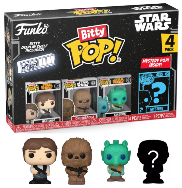 Funko Bitty Pop! STAR WARS - Han Solo - 4 Pack 2.5cm