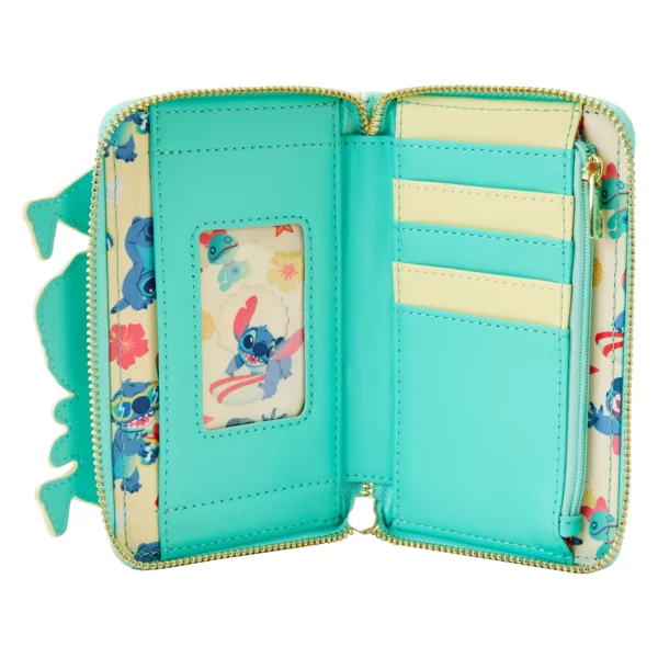 DISNEY - Stitch Sandcastle "Beach Surprise" - Wallet LoungeFly - Afbeelding 4